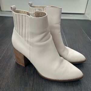Cream Steve Madden Booties